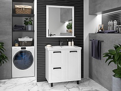 Misty Тумба под раковину Спарта 80 белая – фотография-2